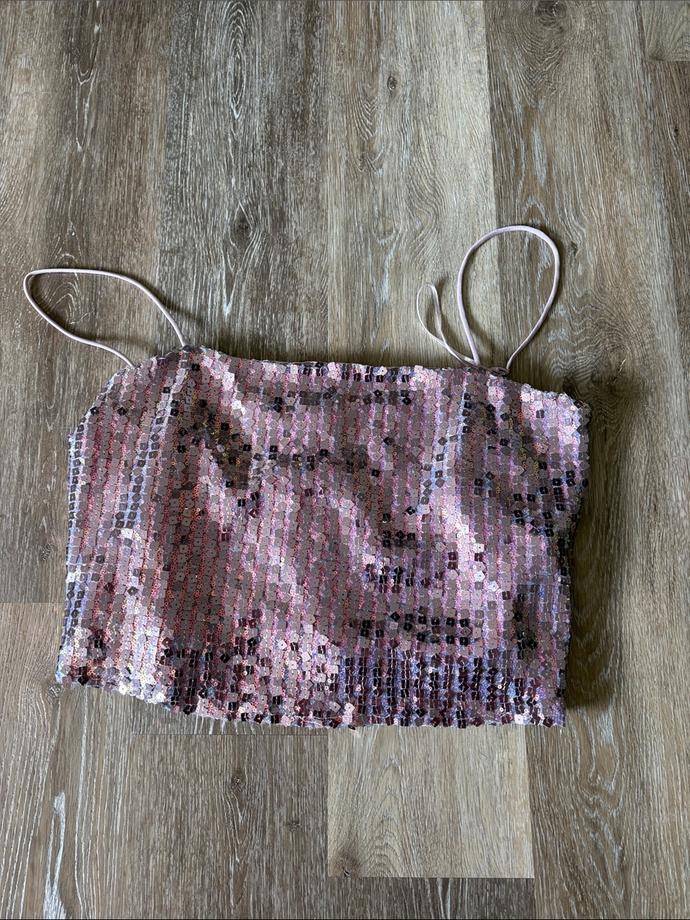 Astr Lavender Sequin Cami Top